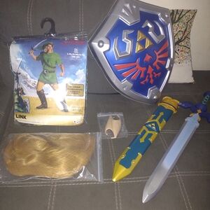 Link Zelda adult costume with accessories